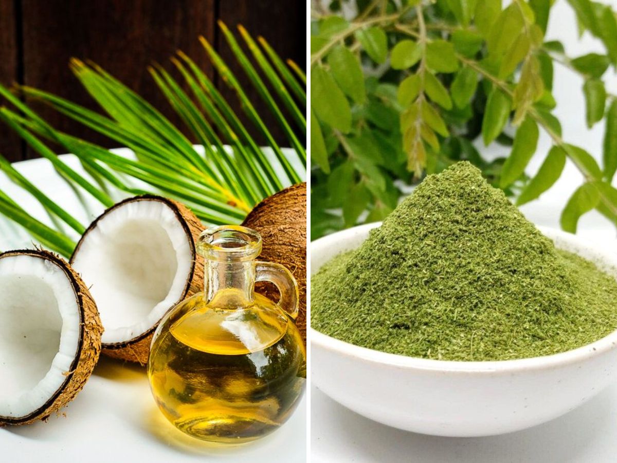 Coconut Oil with Curry Leaves