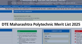DTE Maharashtra Polytechnic Final Merit List 2025 Out: Here’s What Candidates Should Know