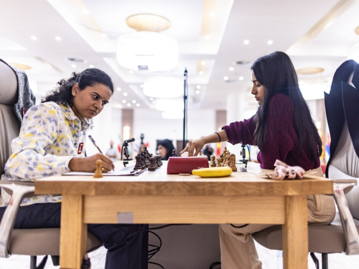 Women’s Chess World Cup Final In Pic: Divya Deshmukh Vs Koneru Humpy