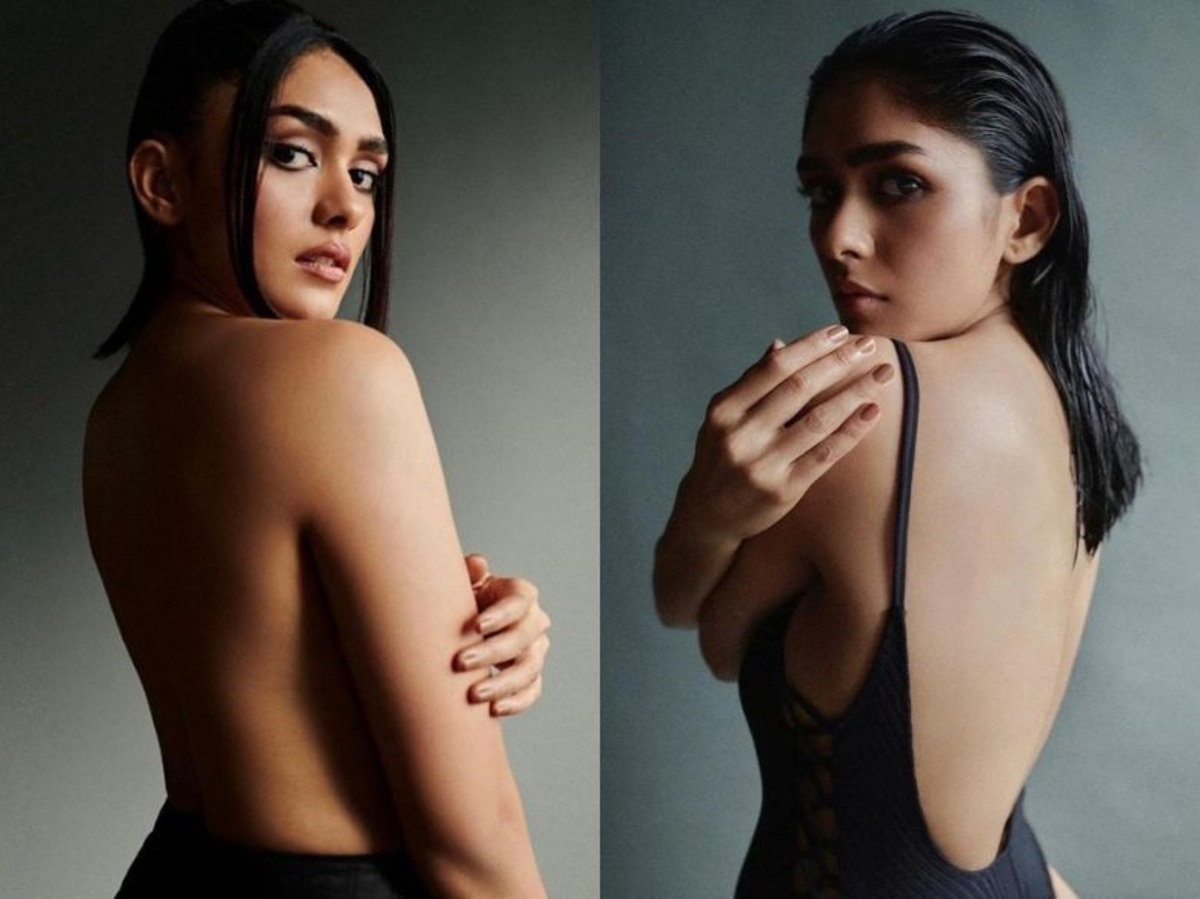 Mrunal Thakur in a black monokini, looking ravishing in her latest photoshoot.