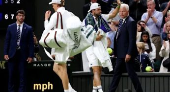 Jannik Sinner Advances After Dimitrov’s Heartbreaking Retirement, Carries Opponent’s Bags