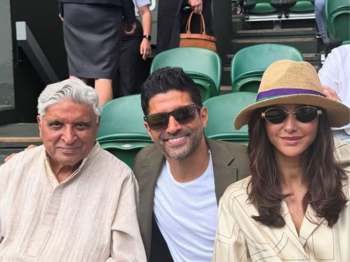 wimbledon-2025-is-the-place-to-be-bollywoods-a-listers-and-crickets-greats-make-it-unforgettable Farhan Akhtar, Shibani, and Javed Akhtar at Wimbledon 2025