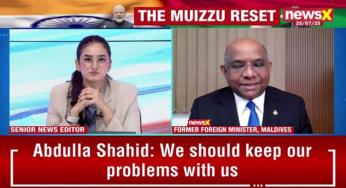 NewsX Exclusive: Maldives Ex-Foreign Minister Abdullah Shahid Lashes Out At Muizzu’s ‘India Out’ Policy