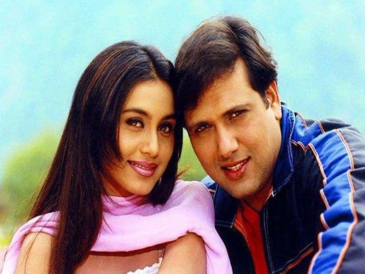 Govinda and Rani Mukerji on the set of Hadh Kar Di Aapne.