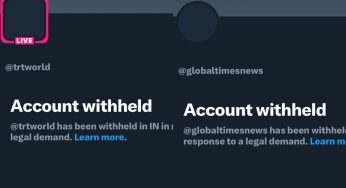 After Reuters, India Blocks X Accounts Of China’s Global Times And Turkey’s TRT World