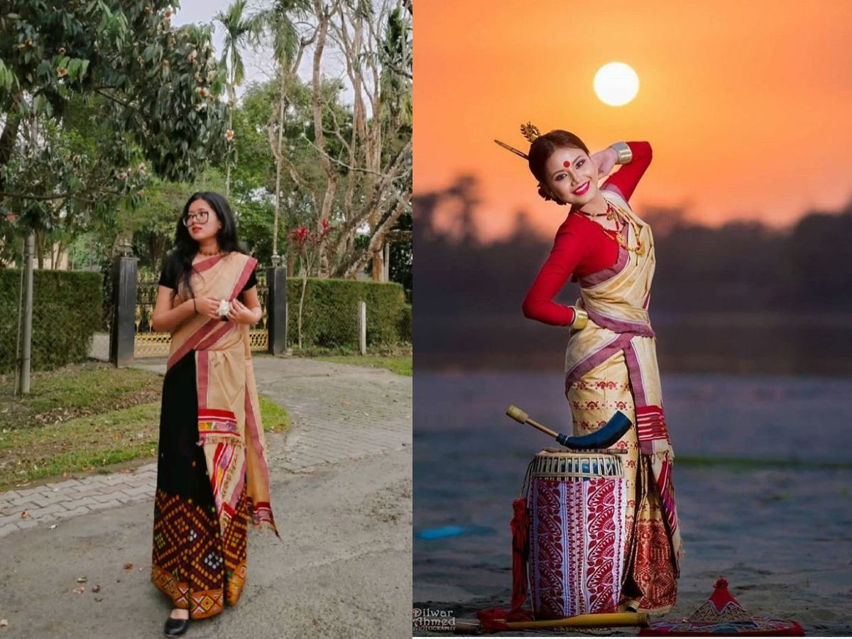 Muga Silk Mekhela Chador, Assam