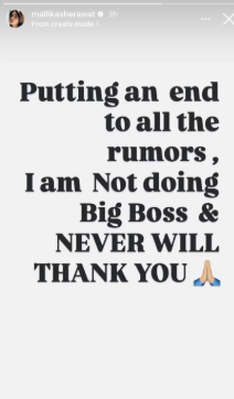 Has Mallika Sherawat Said Yes To Salman Khan’s Bigg Boss 19? Actress Puts All Rumours To Rest