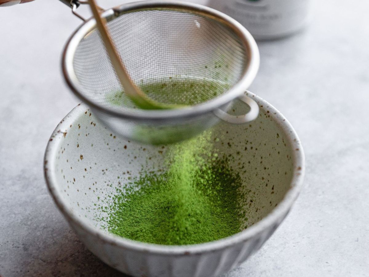 Step 2: Sift The Matcha Powder