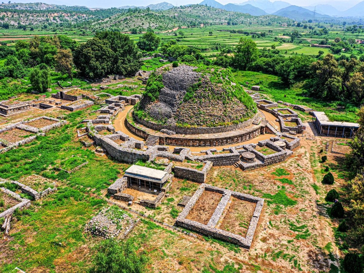 Ruins of Hampi, the former capital of the Vijayanagara Empire.