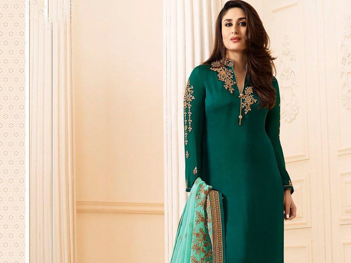 The Classic Straight-Cut Suit With Heavy Dupatta