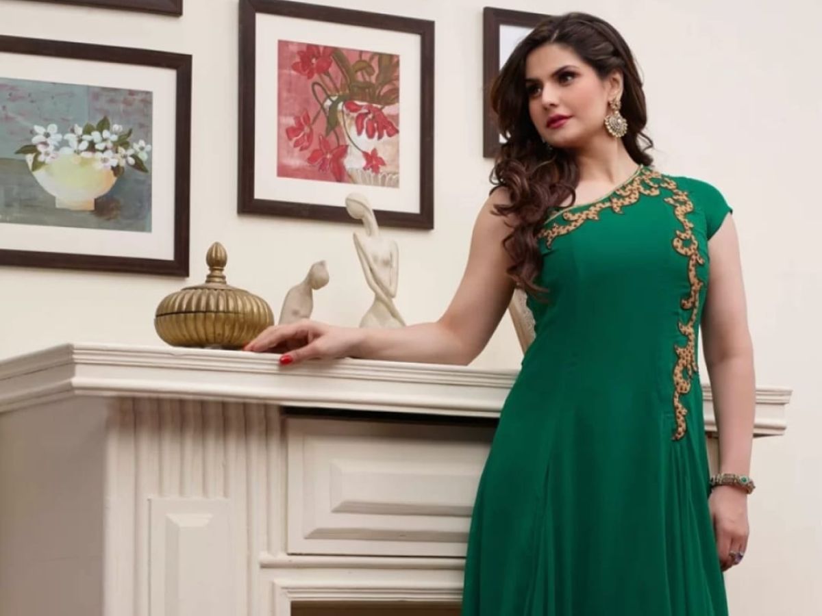 The Flowy Georgette Anarkali With Gota Work