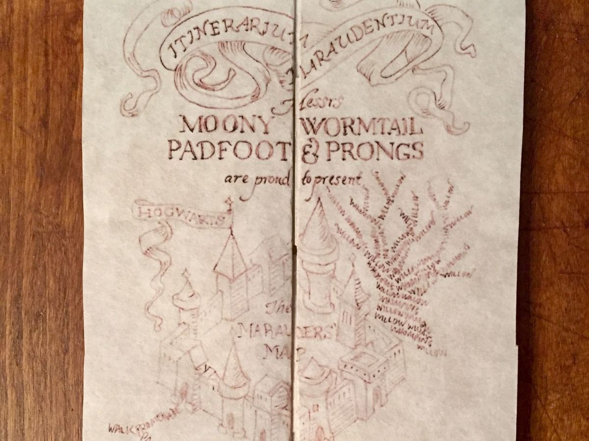 The Marauder's Map's Cheeky Detail