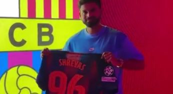 Shreyas Iyer Tours Barcelona As Team India Shares Sporting Moment with ManU in England