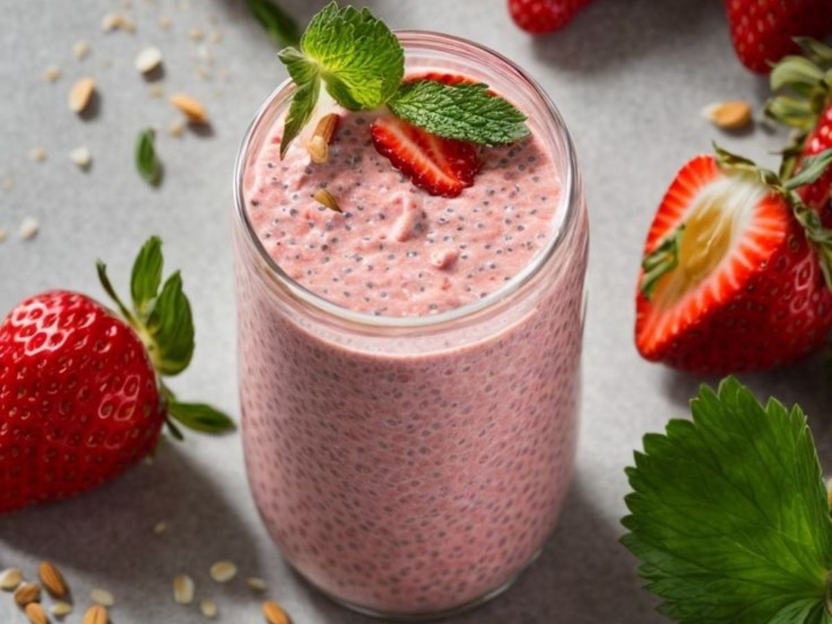 Chia Strawberry Smoothie