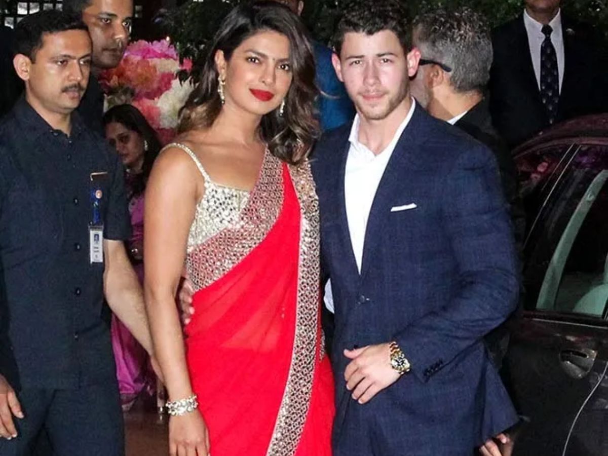 Priyanka Chopra in Red Saree