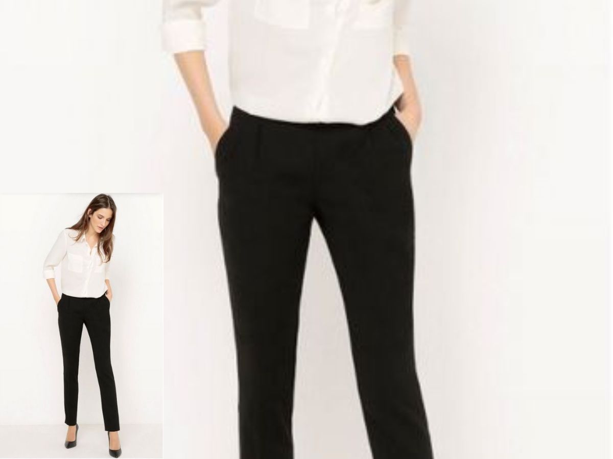 Classic White Shirt with Black Trousers