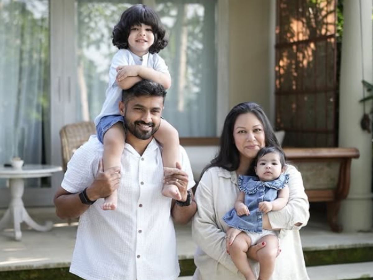 The couple has two kids