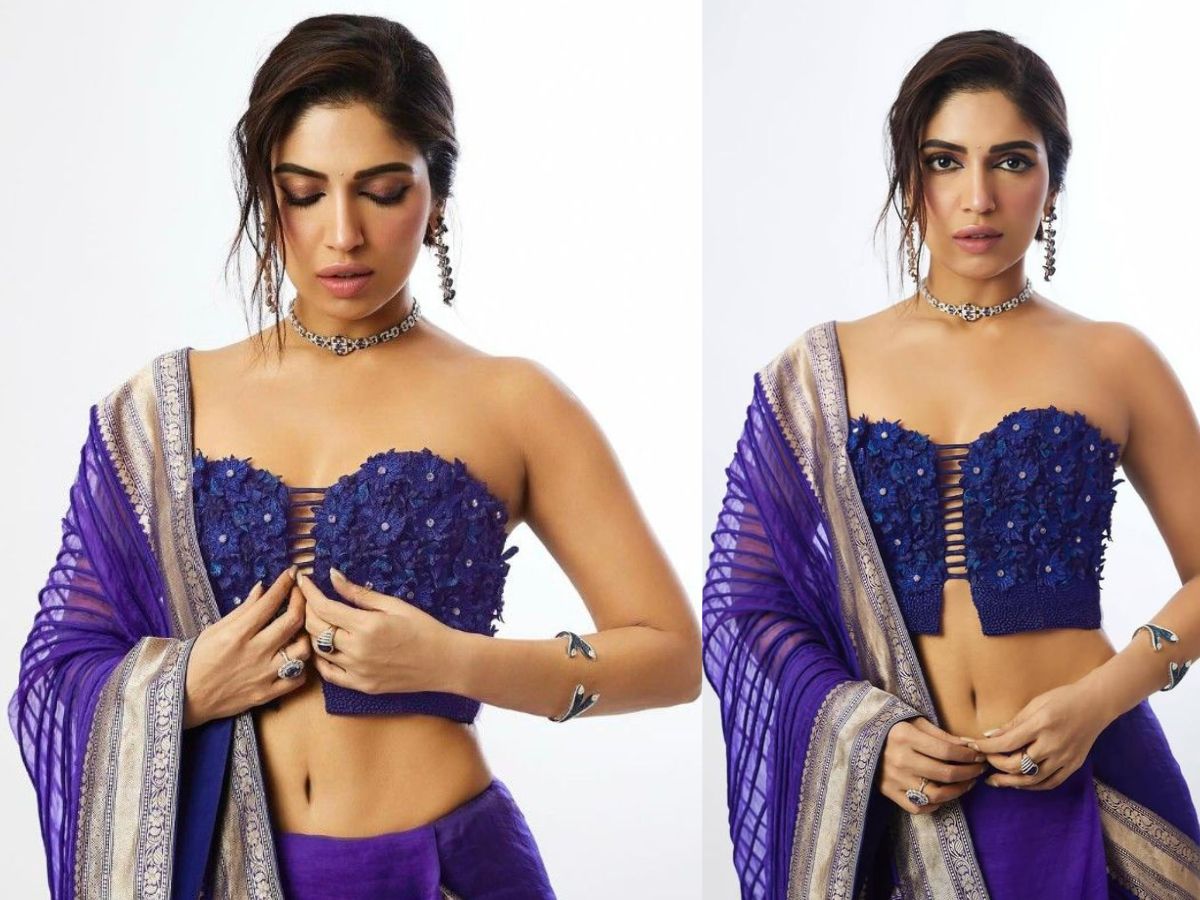 Glam blue lehenga