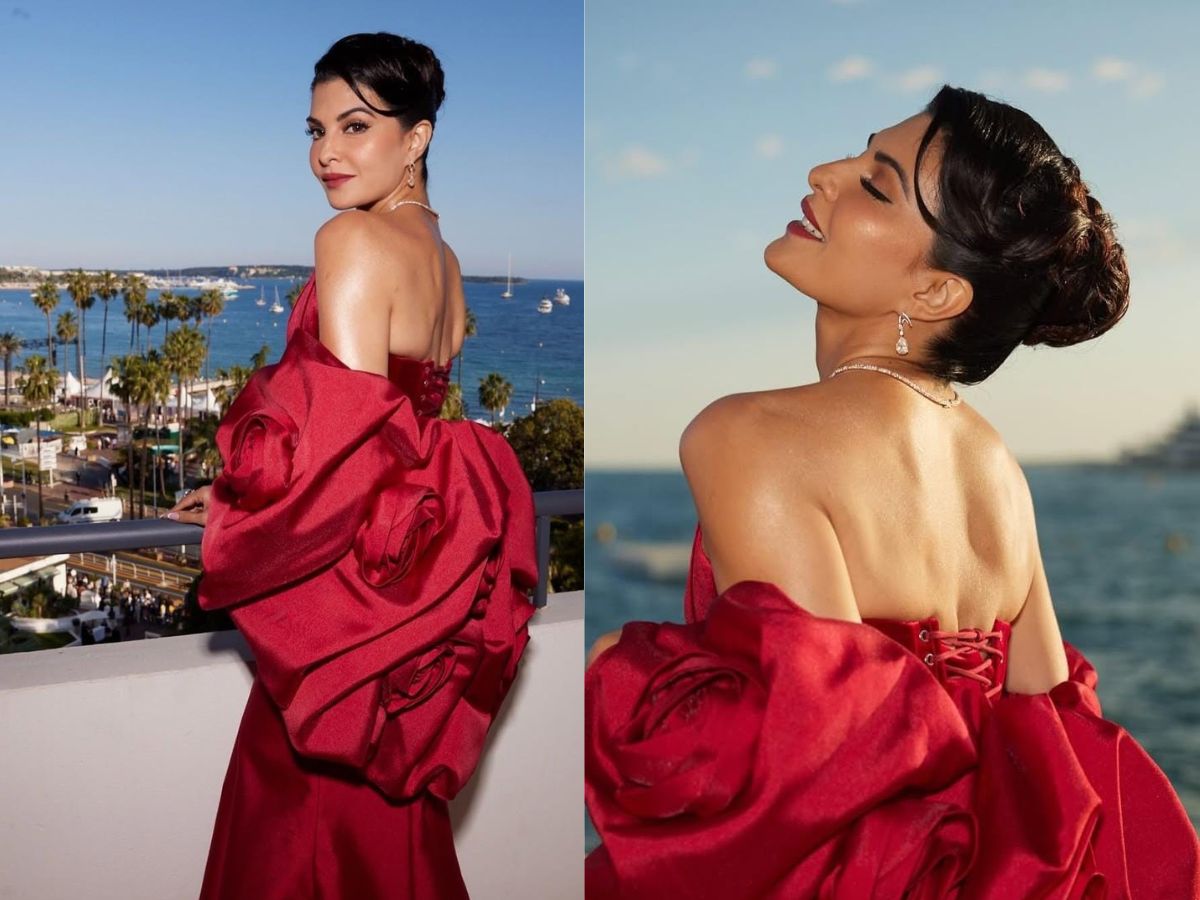 Red dress of Jacqueline