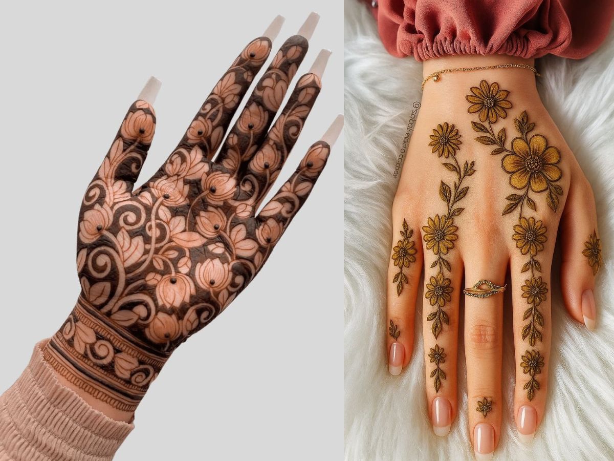 Floral mehendi design