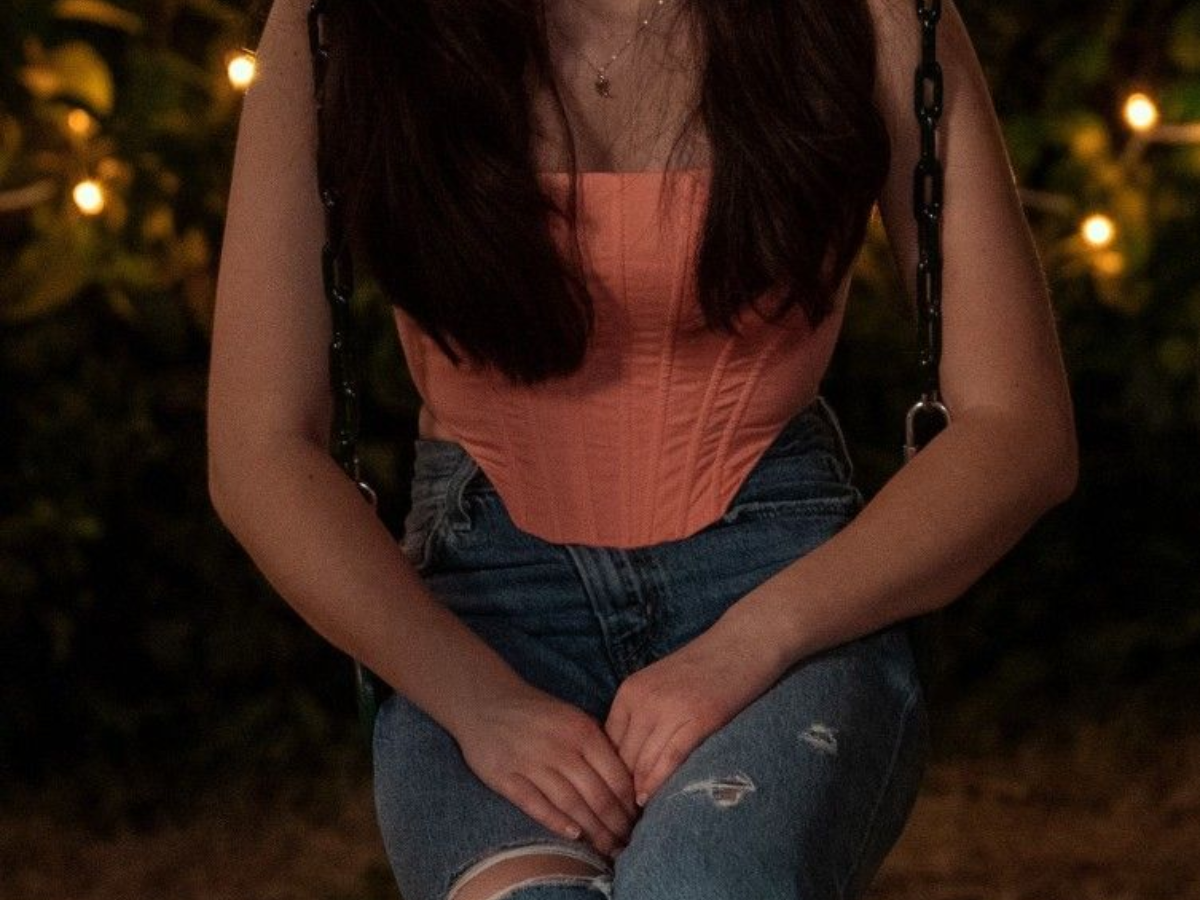 The Peach Corset Top With Jeans