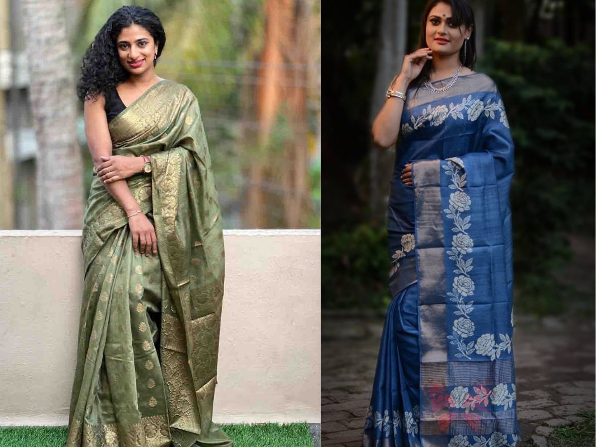 Tussar Silk Saree- The Golden Beauty