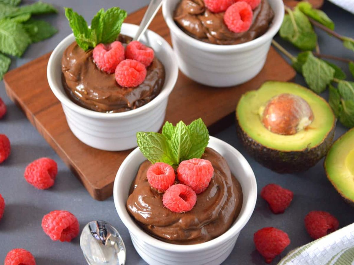 Chocolate avocado mousse