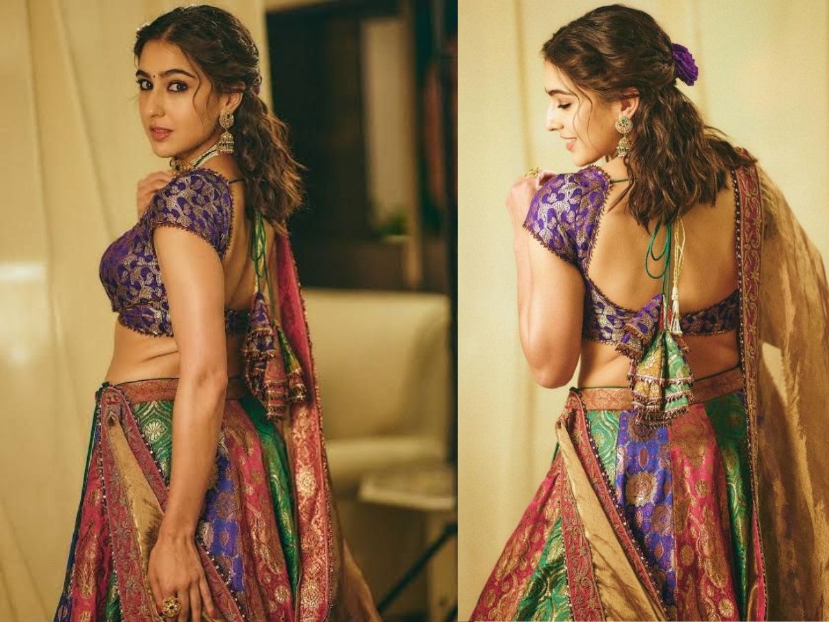 Multi-colored lehenga
