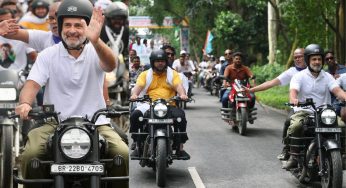 Watch Rahul Gandhi’s Stylish Bike Ride With Tejashwi Yadav In Bihar’s Voter Adhikar Yatra