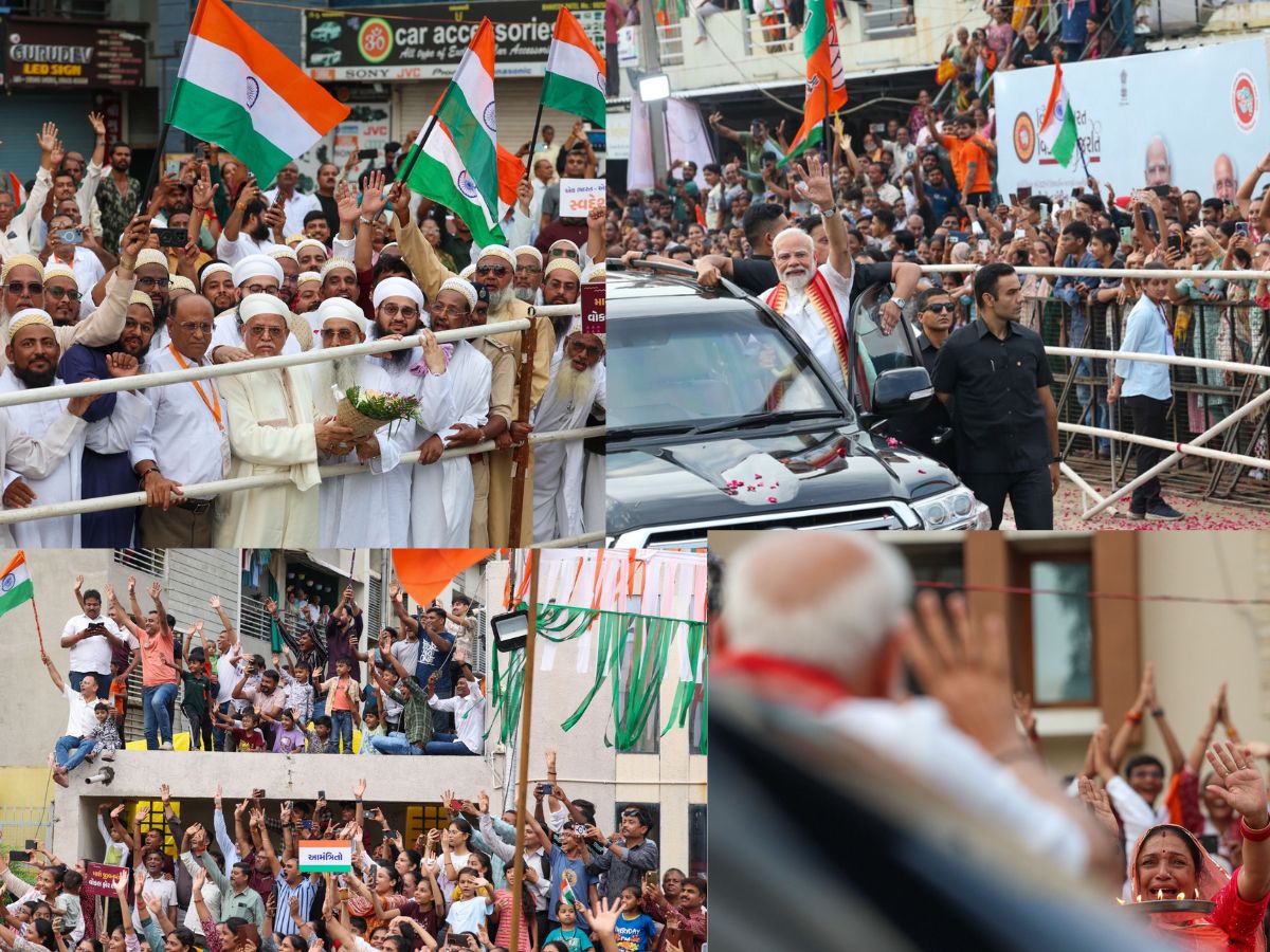 PM Modi Gets A Warm Welcom In Gujarat, Launches Rs 5,400 Crore Infrastructure And Connectivity Projects post image