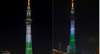 PM Modi’s Japan Visit: Tokyo’s SkyTree Lights Up in Indian Tricolour