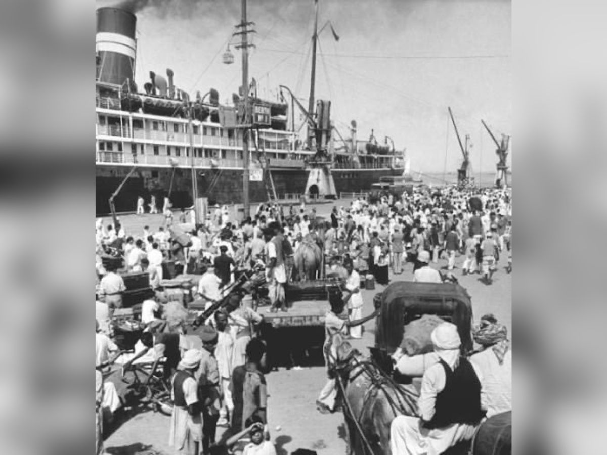 Partition Refugees Depart from the Docks in 1947