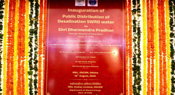 Odisha’s First Desalination Plant Inaugurated To Provide Drinking Water In Ganjam