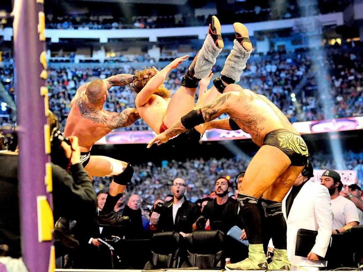 Randy Orton Vs. Daniel Bryan Vs. Batista (WWE WrestleMania 30)