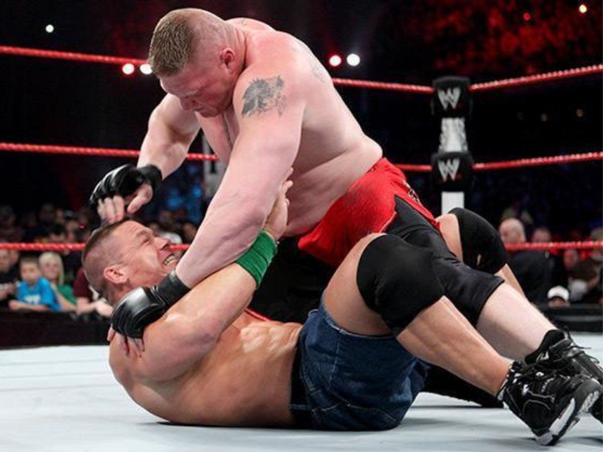 Brock Lesnar Vs. John Cena - (Extreme Rules 2012)