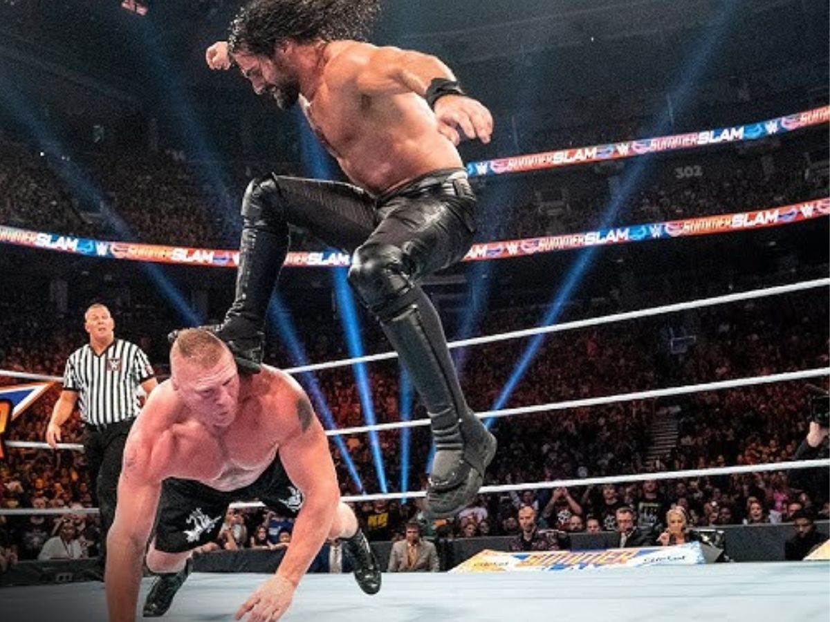 Brock Lesnar Vs. John Cena Vs. Seth Rollins (Royal Rumble 2015)
