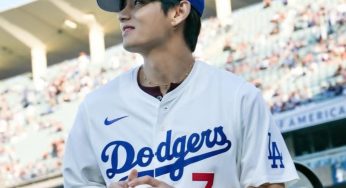BTS’ V Nails Dodger Stadium Pitch, Asks ‘Did I Make It Right?’