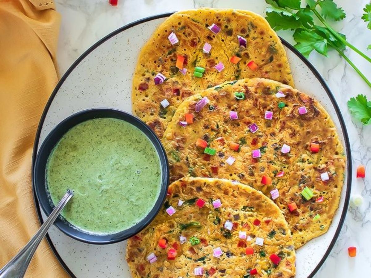 Besan Cheela (Chickpea Flour Pancake)