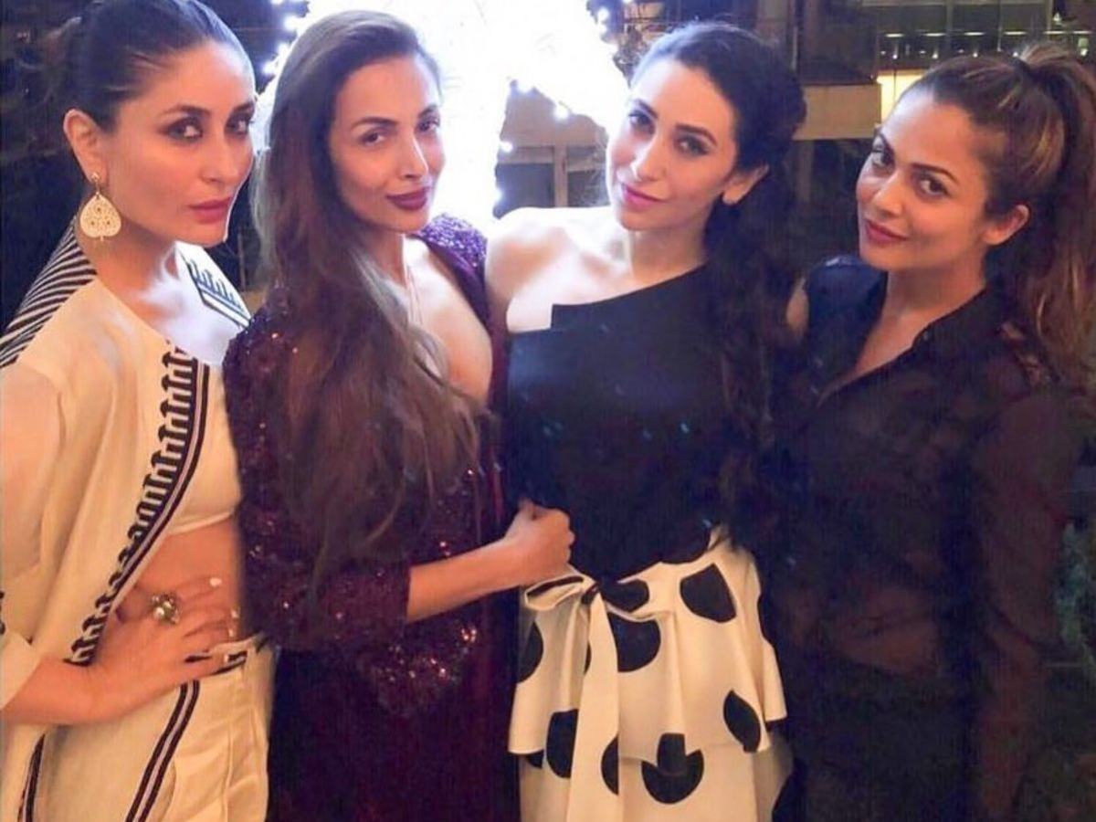 Kareena Kapoor Khan, Amrita Arora, Karisma Kapoor, and Malaika Arora