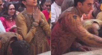 Clean Shaven Ranveer Singh Steals Spotlight At Ambanis’ Ganpati Puja With Deepika Padukone