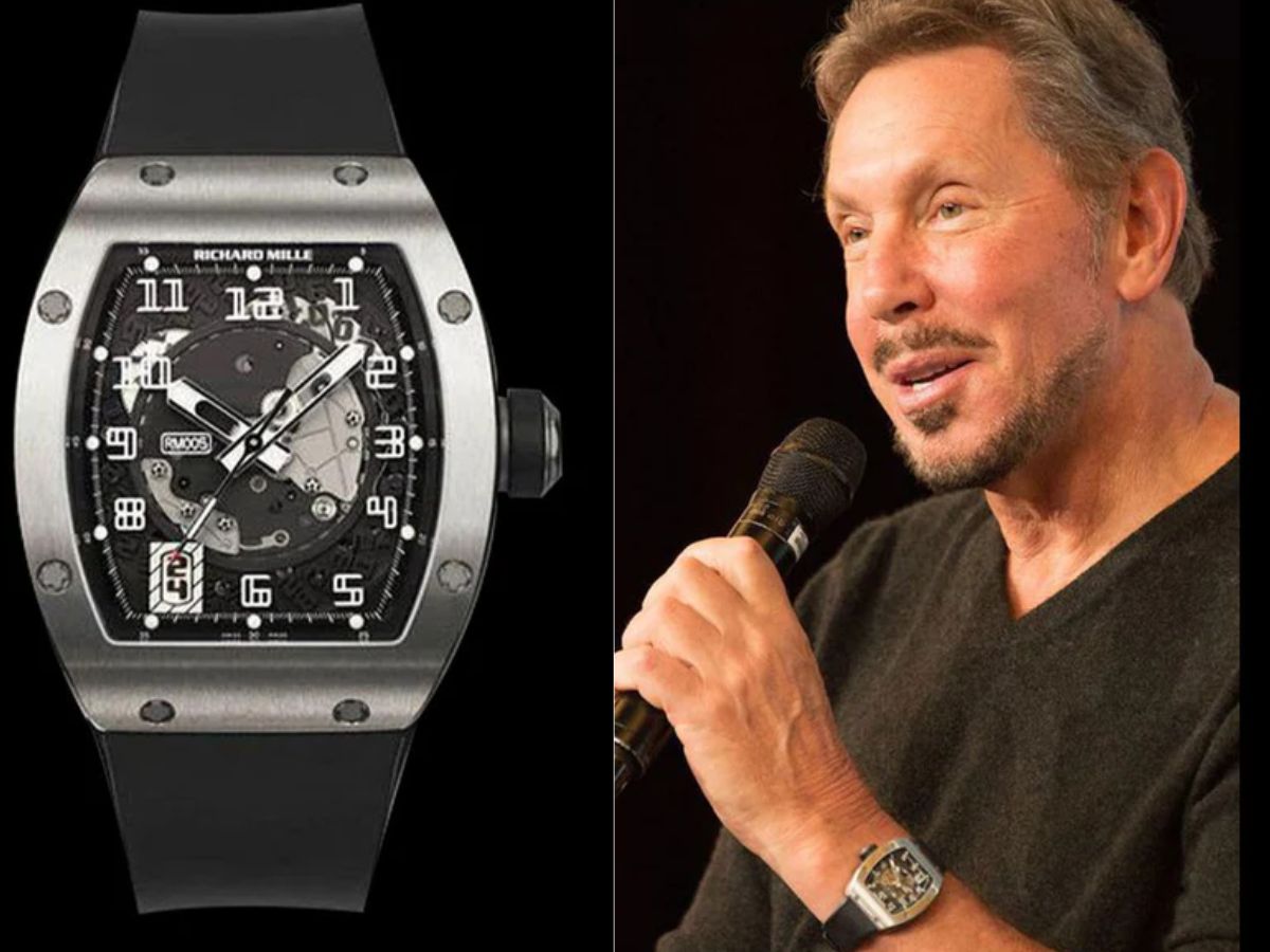 top-7-luxury-watches-owned-by-billionaires-patek-philippe-richard-mille-rolex-more Larry Ellison- Richard Mille RM005