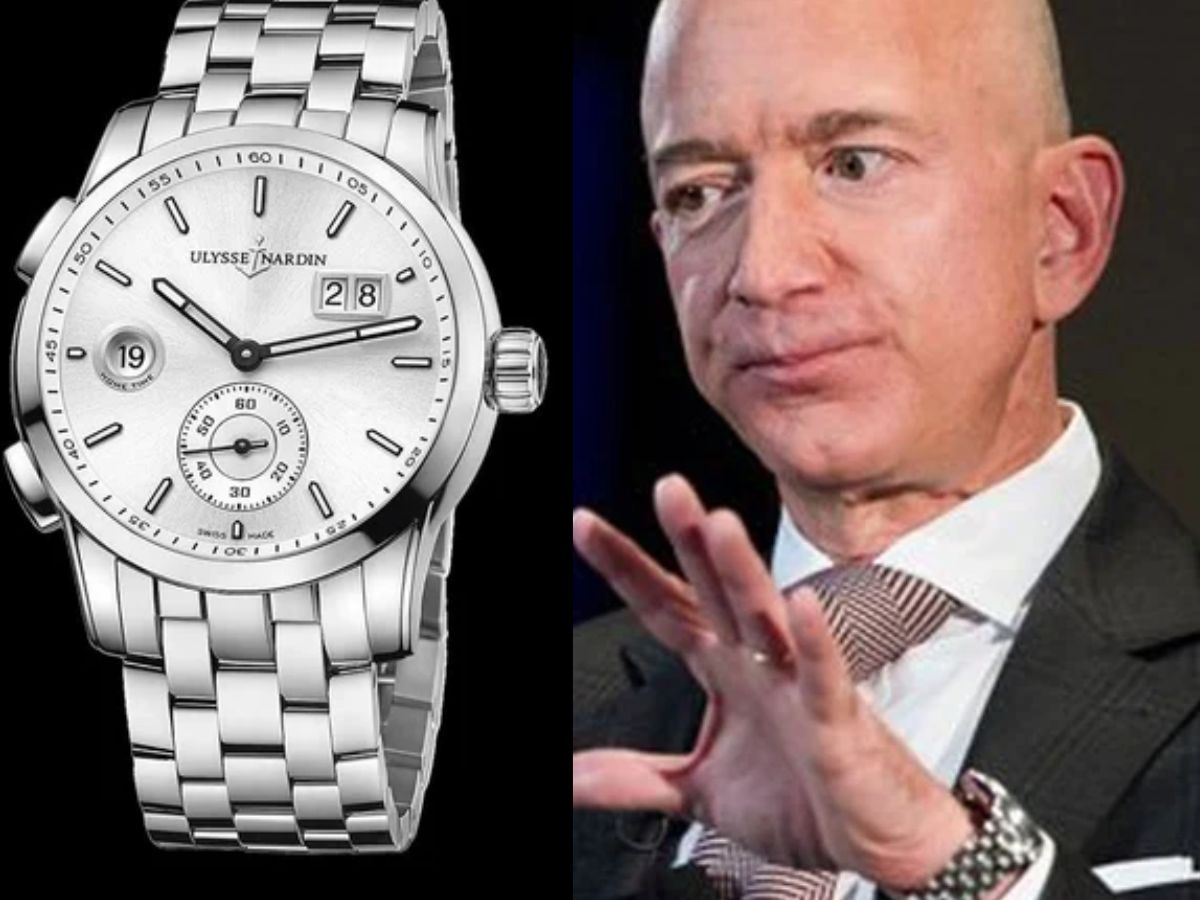 top-7-luxury-watches-owned-by-billionaires-patek-philippe-richard-mille-rolex-more Jeff Bezos- Ulysse Nardin Dual Time