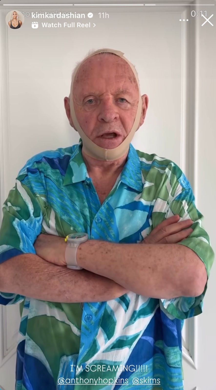 Kardashian,reshared his post, and wrote: “I’M SCREAMING!”