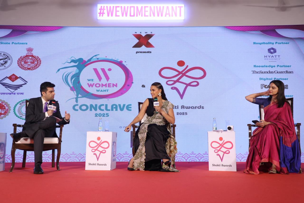 ‘I’m 99% Thinking About My Kids’: Neha Dhupia Opens Up On Motherhood And Career – We Women Want Conclave & Shakti Awards 2025 | NewsX