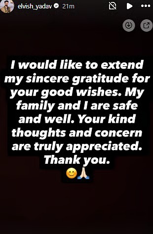 were-alive-elvish-yadav-responds-after-gunmen-open-fire-at-his-gurugram-home Elvish Yadav Reacts After Gunmen Open Fire on His Gurugram Home