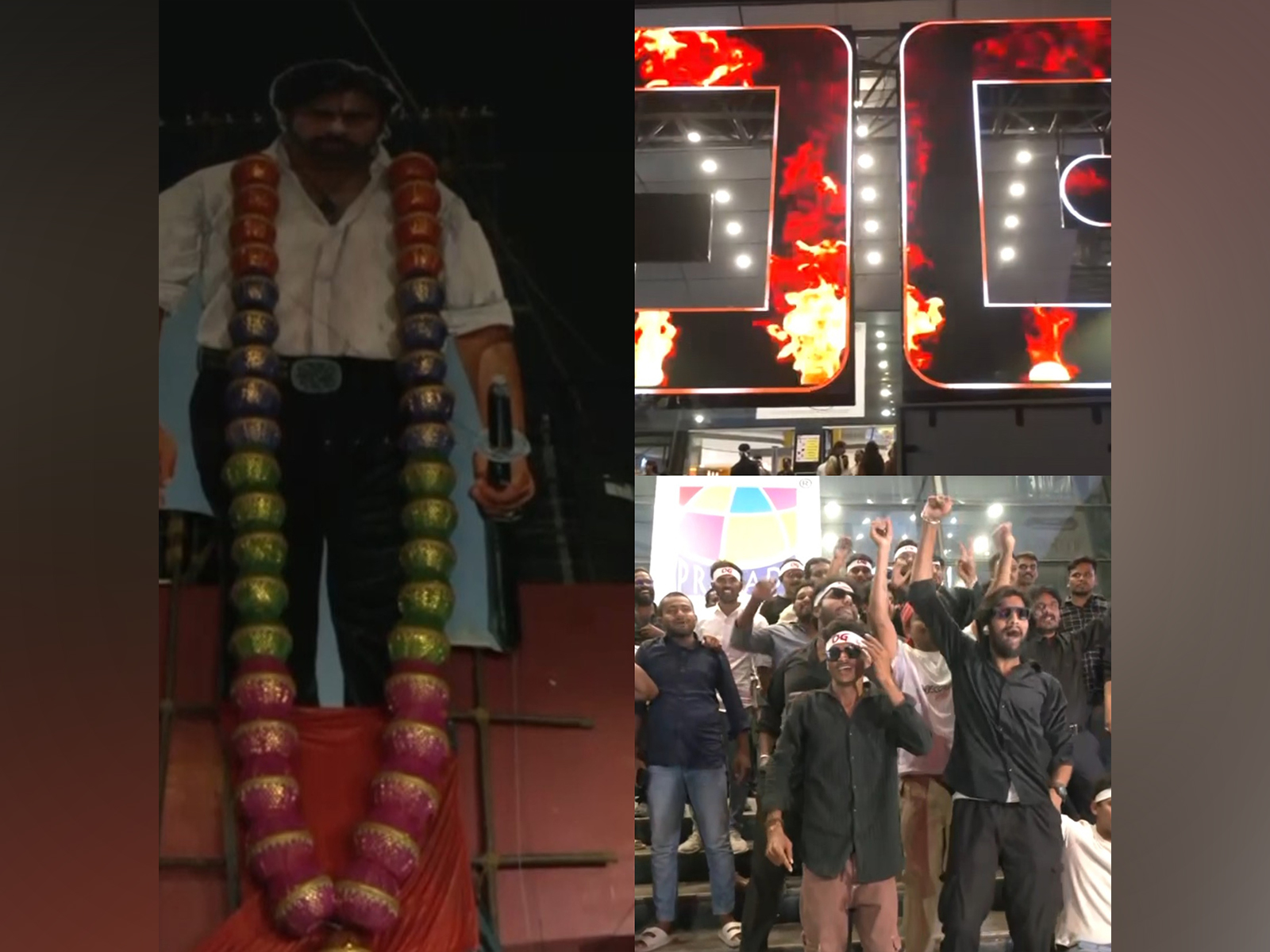 'OG' Premiere: Pawan Kalyan fans gather in large numbers outside theatres in Hyderabad