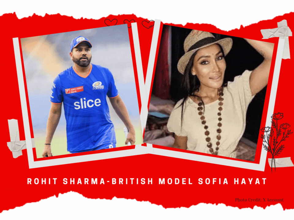 Rohit Sharma with British model turned actress Sofia Hayat