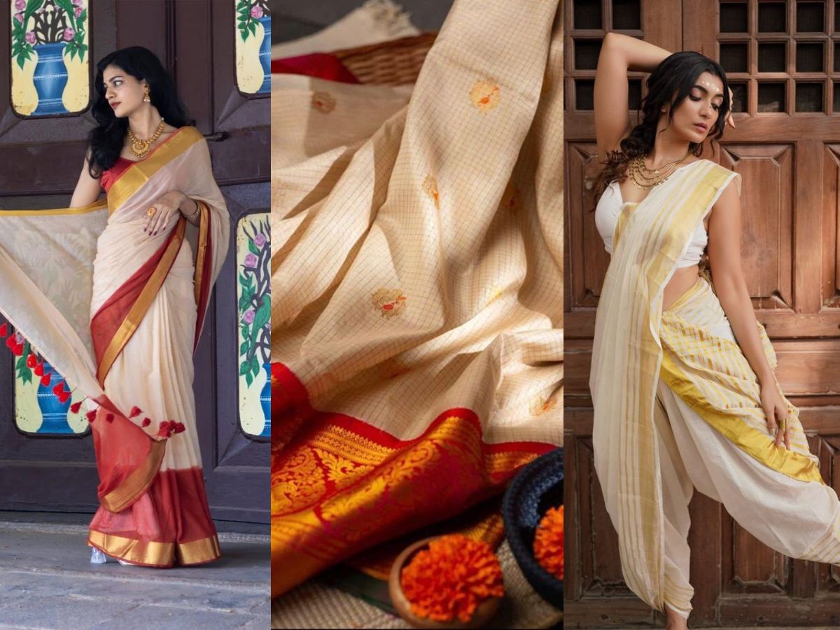 Kerala Kasavu and Handloom cotton