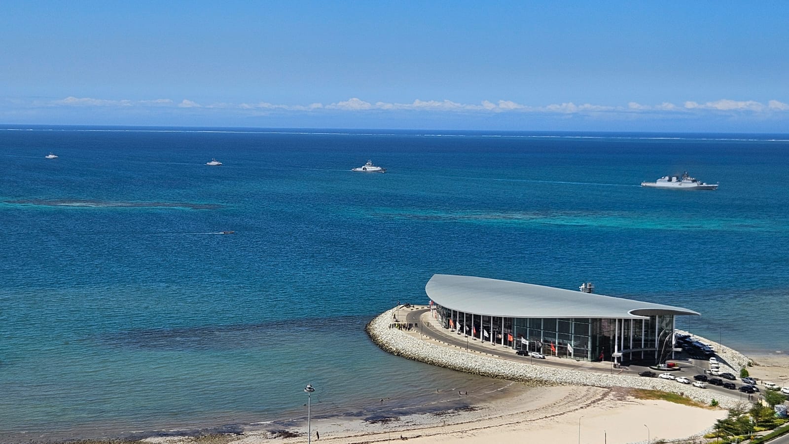 INS Kadmatt leads mobile fleet review at Papua New Guinea's 50th Independence Day