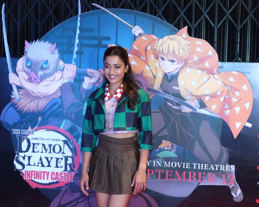 When Bollywood met anime: Tiger Shroff, Rashmika Mandanna attend 'Demon Slayer: Infinity Castle' fan screening